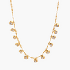Dainty Gold Beaded Chain Necklace